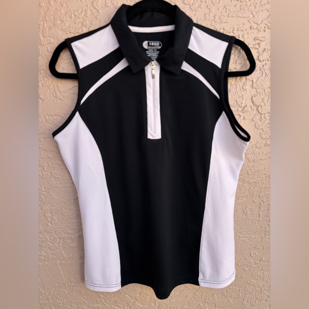 IZOD Cool FX Ladies Size Medium Colorblock Golf Shirt